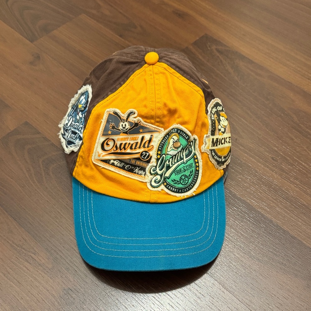 Vintage Disney Donald Duck Brown and Blue Hat